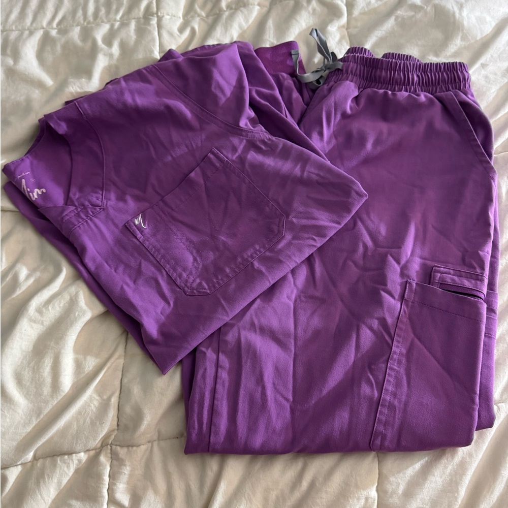 Purple Mim’s Scrub Set